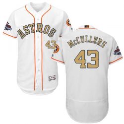 Cheap Lance McCullers Astros Jersey From China White Gold Program for World Series Champions Flex Base #43