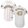 Cheap Lance McCullers Astros Jersey From China White Gold Program for World Series Champions Flex Base #43