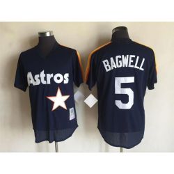 Cheap Jeff Bagwell Astros Jersey From China Navy V-neck throwback #5