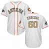 Cheap Dallas Keuchel Astros Jersey From China White Gold Program for World Series Champions Cool Base #60