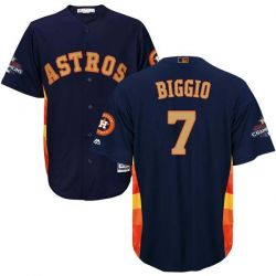 Cheap Craig Biggio Astros Jersey From China Blue Gold Program for World Series Champions Cool Base #7