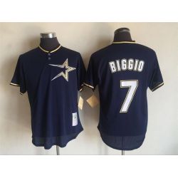 Cheap Craig Biggio Astros Jersey From China Navy Pull-over throwback #7