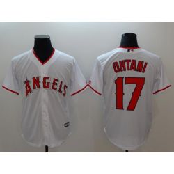 Cheap Shohei Ohtani Angels Jersey From China White Cool Base #17