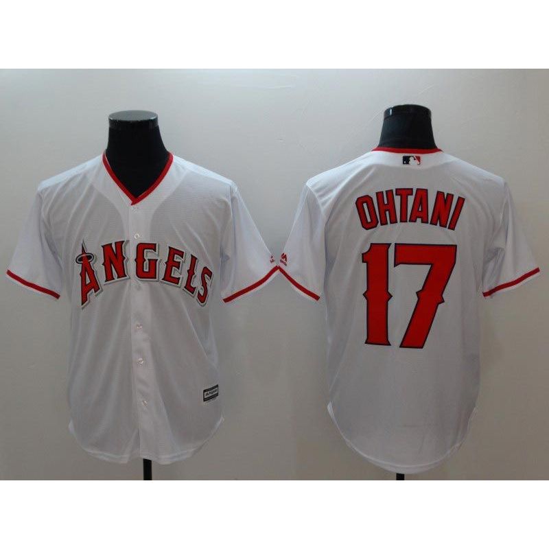 Cheap Shohei Ohtani Angels Jersey From China White Cool Base #17