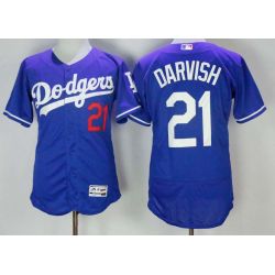 Cheap Yu Darvish Dodgers Jersey From China Blue Flex Base #21