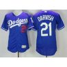 Cheap Yu Darvish Dodgers Jersey From China Blue Flex Base #21