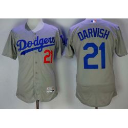 Cheap Yu Darvish Dodgers Jersey From China Grey Flex Base #21