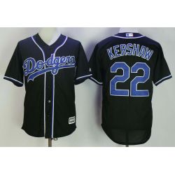 Cheap Clayton Kershaw Dodgers Jersey From China Black Black fashion Cool Base #22