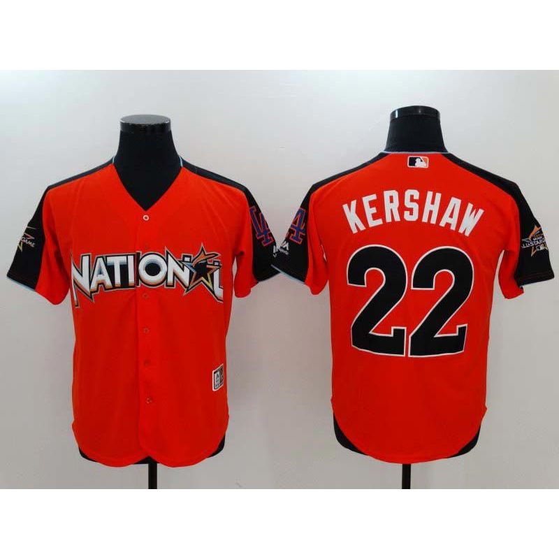 Cheap Clayton Kershaw Dodgers Jersey From China Orange 2017 All Star #22 Cheap Clayton Kershaw Dodgers Jersey From China Orange 2017 All Star #22