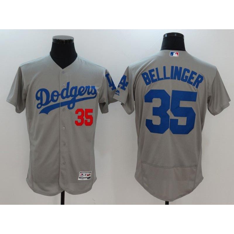 Cheap Cody Bellinger Dodgers Jersey From China gray Flex Base #35