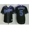 Cheap Corey Seager Dodgers Jersey From China Black Black fashion Cool Base #5