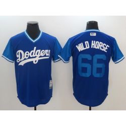 Cheap Yasiel Puig Nickname WILD HORSE Dodgers Jersey From China Little League Weekend #66
