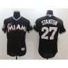 Cheap Giancarlo Stanton Marlins Jersey From China Black 2017 Spring Training #27