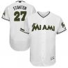 Cheap Giancarlo Stanton Marlins Jersey From China White Memorial Day #27