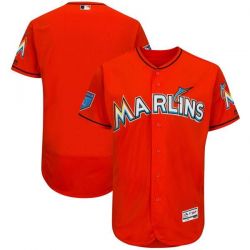 Cheap Miami Marlins Jersey From China Blank Red Flex Base 2018 Spring Training
