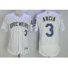 Cheap Orlando Arcia Brewers Jersey From China White Flex Base #3