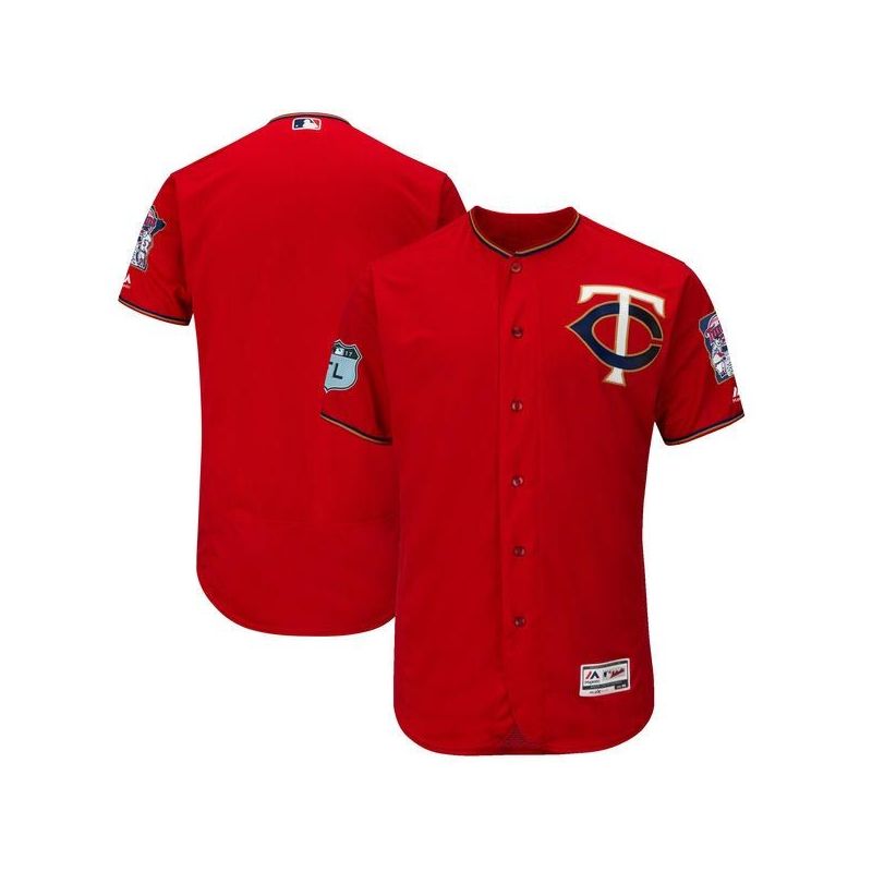 Cheap Minnesota Twins Jersey From China Blank Red 2017 Spring Training