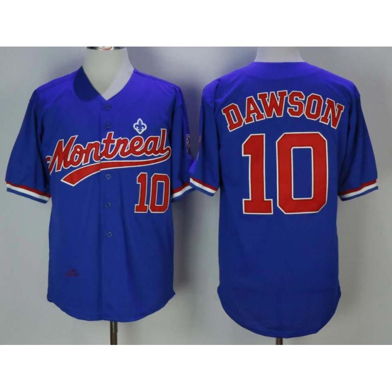 Cheap Andre Dawson Expos Jersey From China Blue BP Throwback #10