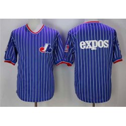 Cheap Montreal Expos Jersey From China Blank Blue white stripes