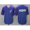 Cheap Montreal Expos Jersey From China Blank Blue white stripes