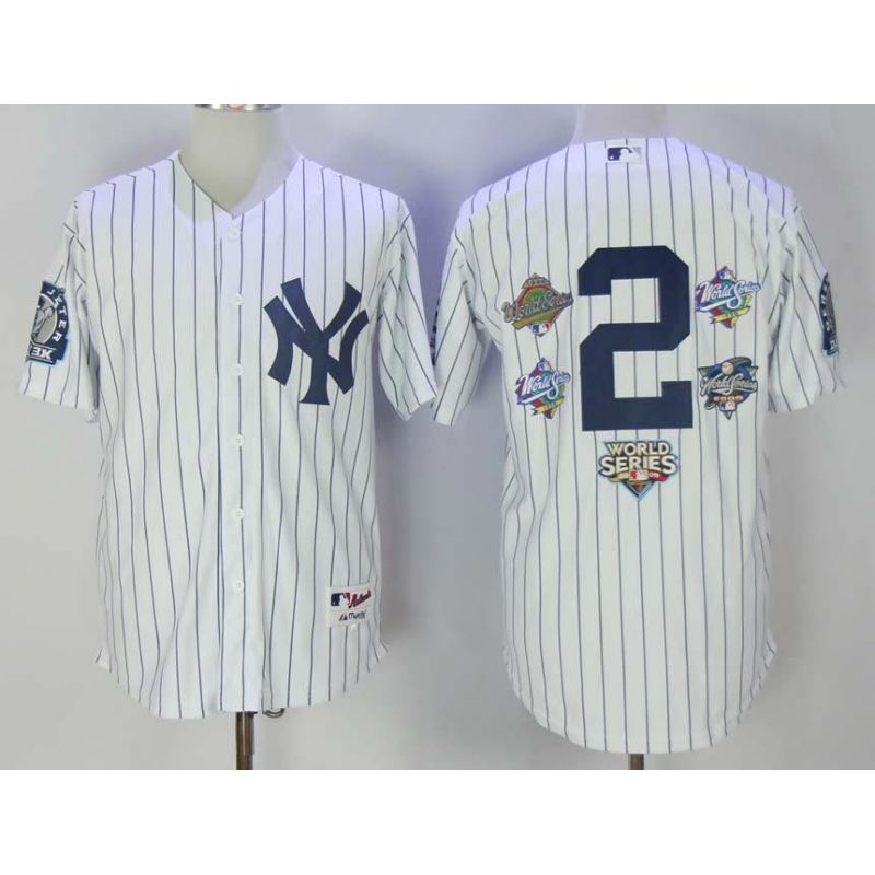 Cheap Derek Jeter Yankees Jersey From China White commemorative #2 Cheap Derek Jeter Yankees Jersey From China White commemorative #2