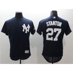 Cheap Giancarlo Stanton Yankees Jersey From China Navy Flex Base #27