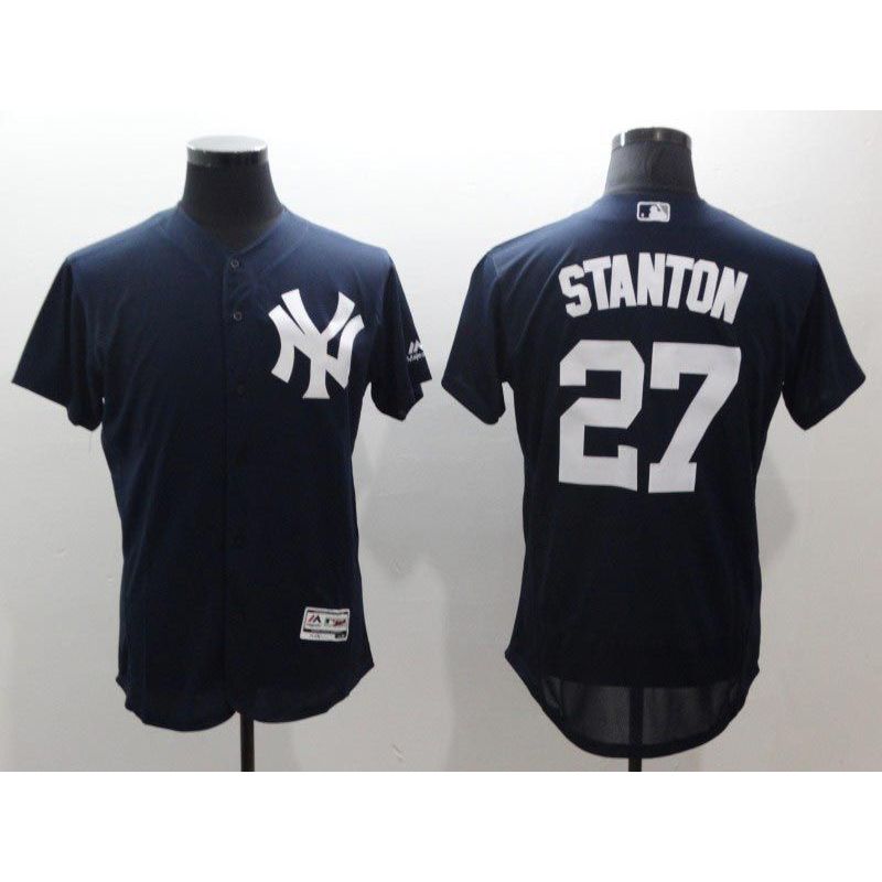 Cheap Giancarlo Stanton Yankees Jersey From China Navy Flex Base #27 Cheap Giancarlo Stanton Yankees Jersey From China Navy Flex Base #27