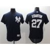 Cheap Giancarlo Stanton Yankees Jersey From China Navy Flex Base #27