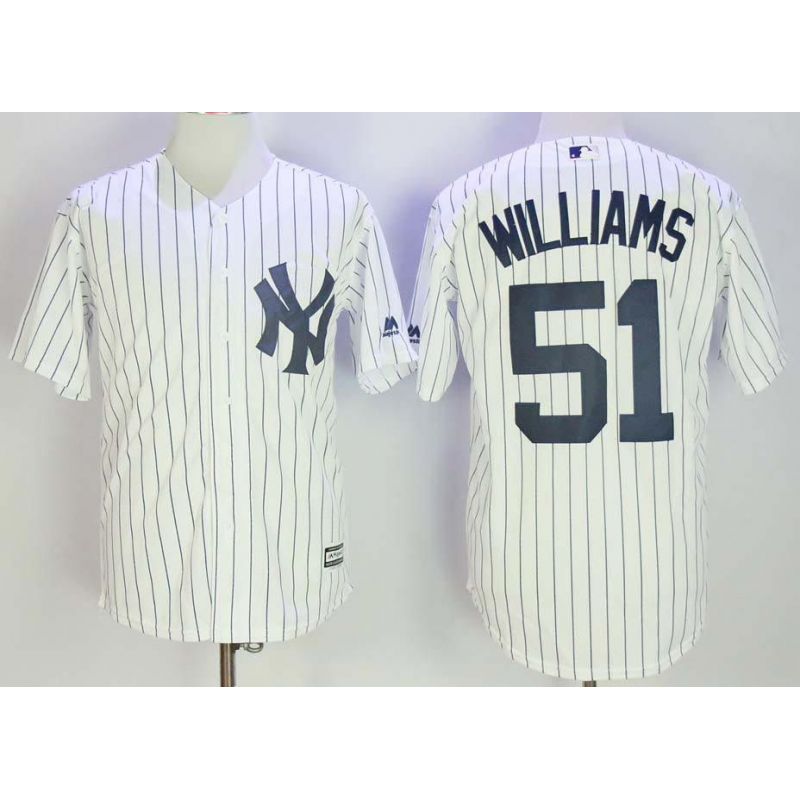 Cheap Bernie Williams Yankees Jersey From China White Cool Base #51