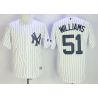 Cheap Bernie Williams Yankees Jersey From China White Cool Base #51