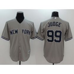 Cheap Aaron Judge Yankees Jersey From China Gray Cool Base #99