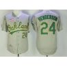 Cheap Rickey Henderson Athletics Jersey From China Grey throwback #24