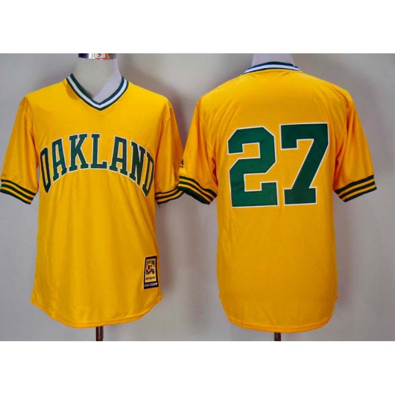 Cheap Catfish Hunter Athletics Jersey From China Yellow turn back the clock #27