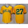 Cheap Catfish Hunter Athletics Jersey From China Yellow turn back the clock #27