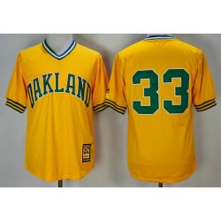 Cheap Jose Canseco Athletics Jersey From China Yellow turn back the clock #33