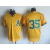 Cheap Rickey Henderson Athletics Jersey From China Yellow throwback #35