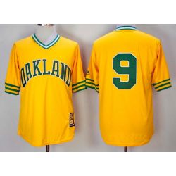 Cheap Reggie Jackson Athletics Jersey From China Yellow turn back the clock #9