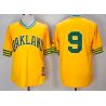 Cheap Reggie Jackson Athletics Jersey From China Yellow turn back the clock #9