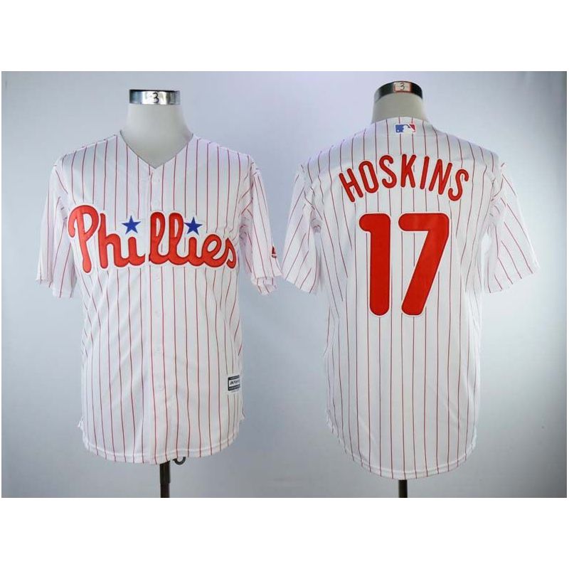 Cheap Rhys Hoskins Phillies Jersey From China White Cool Base #17