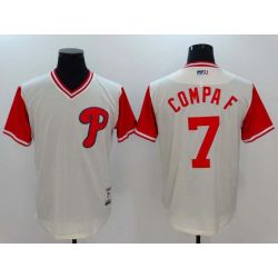 Cheap Maikel Franco Nickname COMPA F Phillies Jersey From China Little League Weekend #7