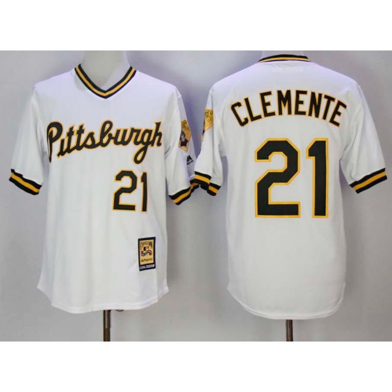 Cheap Roberto Clemente Pirates Jersey From China White 1990-1997 throwback pull over #21