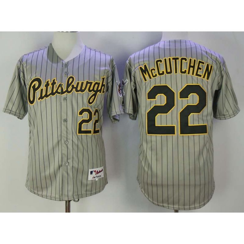 Cheap Andrew McCutchen Pirates Jersey From China Grey turn back the clock #22