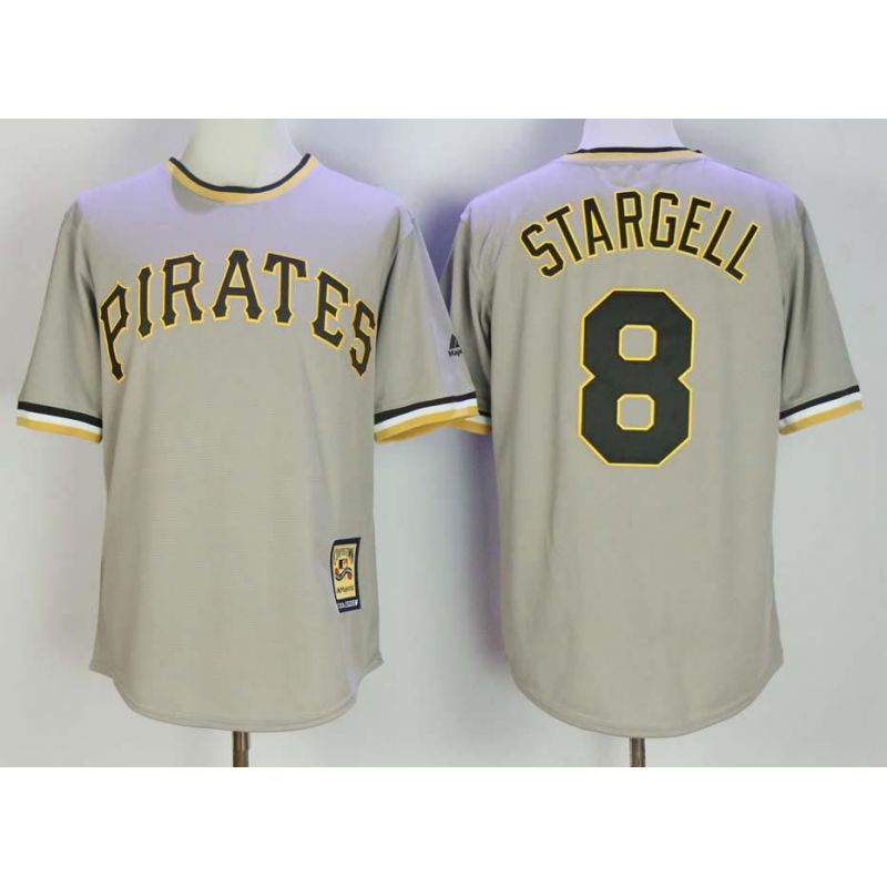 Cheap Willie Stargell Pirates Jersey From China Grey throwback #8