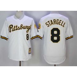 Cheap Willie Stargell Pirates Jersey From China White 1990-1997 throwback #8