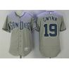 Cheap Tony Gwynn Padres Jersey From China Grey Flex Base #19