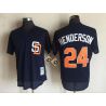 Cheap Rickey Henderson Padres Jersey From China Navy throwback #24
