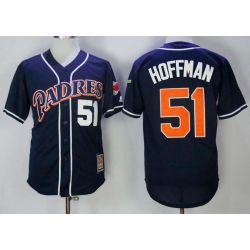 Cheap Trevor Hoffman Padres Jersey From China Blue throwback #51