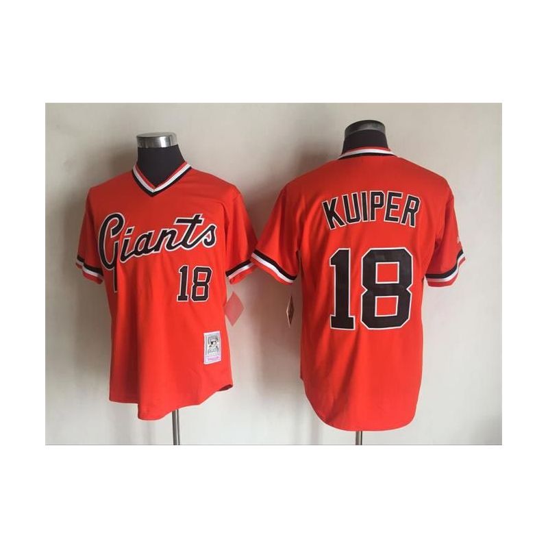 Cheap Duane Kuiper Giants Jersey From China Orange throwback #18