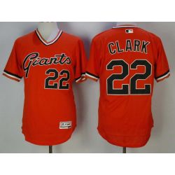 Cheap Will Clark Giants Jersey From China Orange pullover Flex Base #22