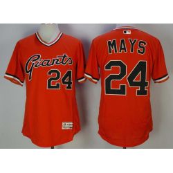 Cheap Willie Mays Giants Jersey From China Orange pullover Flex Base #24